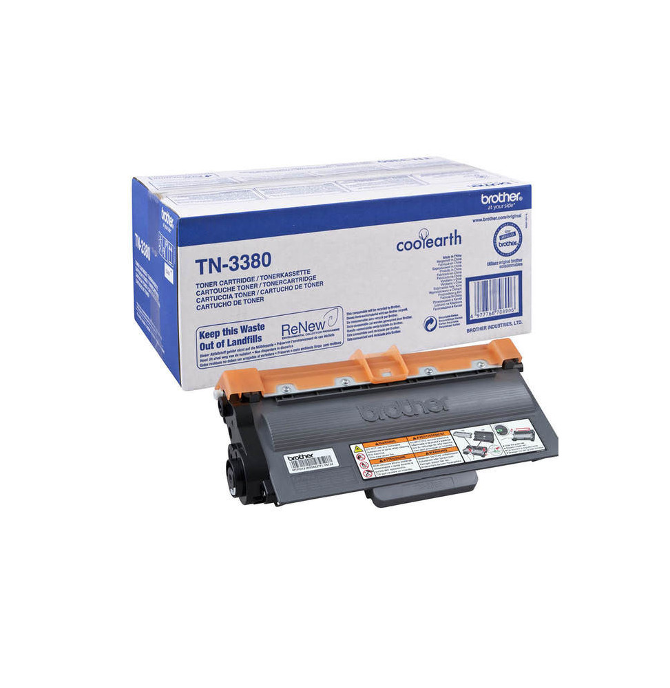 BROTHER TN3380 ORIGINALE TONER NERO PER HL5450DN/5470DW/5440