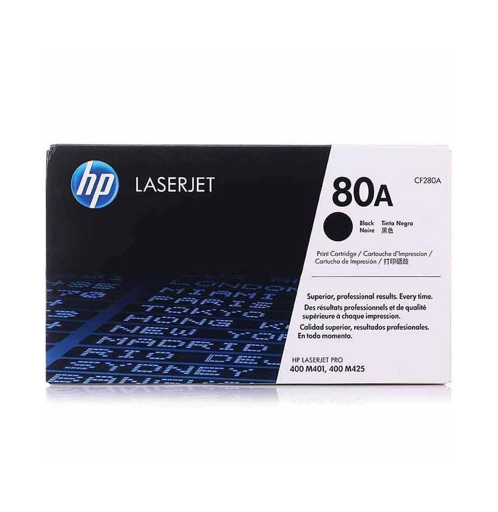 HP 80 CF280A ORIGINALE TONER NERO PER LASERJET M401/425 2.70