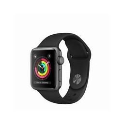 APPLE WATCH SERIE 3 GPS 38MM SPACE GREY WITH BLACK
MTF02QL/A