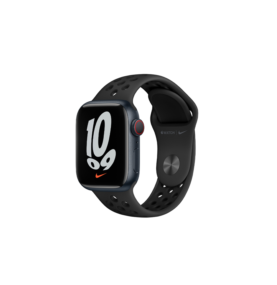 APPLE Watch Series 7 Nike GPS 45mm in alluminio Mezzanotte -