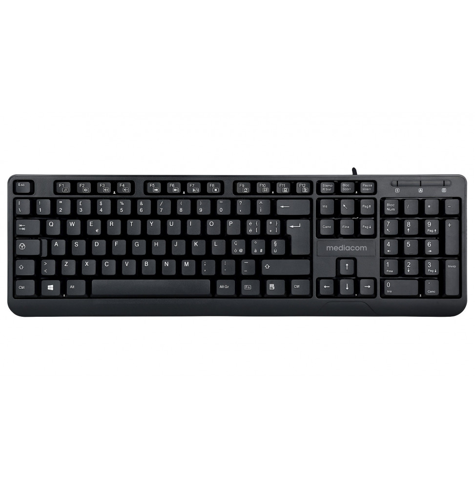 MEDIACOM Slim Keyboard CX2200 - Tastiera - PS/2, USB
